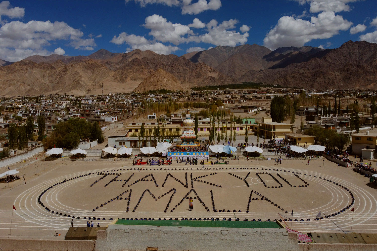 Capturing the Vibrant Spirit: A Bird’s Eye View of Our School on a Thrilling Sports Day!